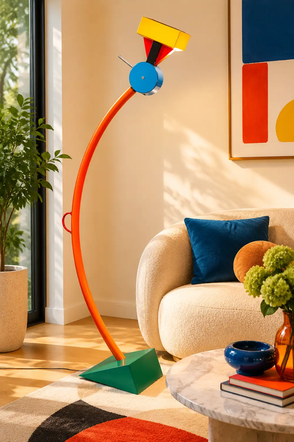 Morandi Colorful Lego Style Floor Lamp, Metal, Living Room - Lumpaz