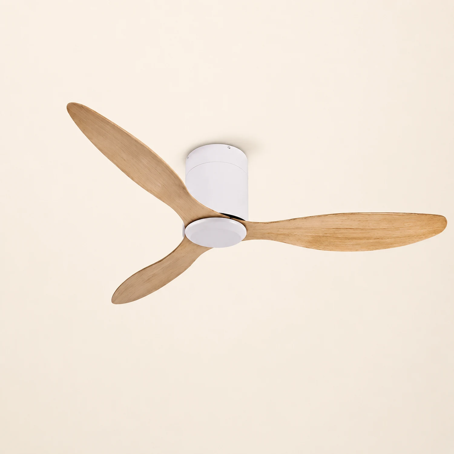 Walters Minimalist 3-Blade DC Ceiling Fan, White & Black, 51'' - Lumpaz