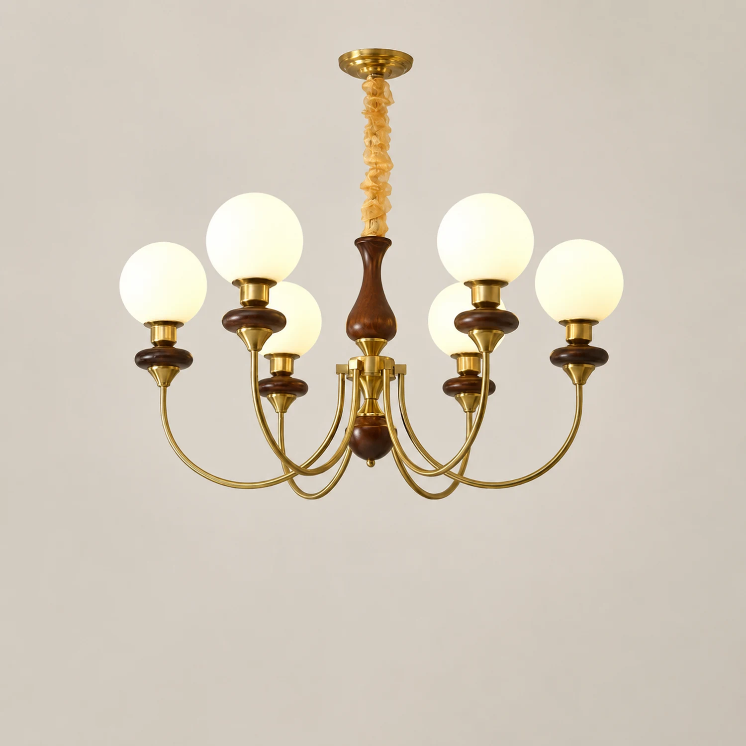 Silva Modern Luxury Decorative LED Chandelier Gold Metal Living Room - Lumpaz