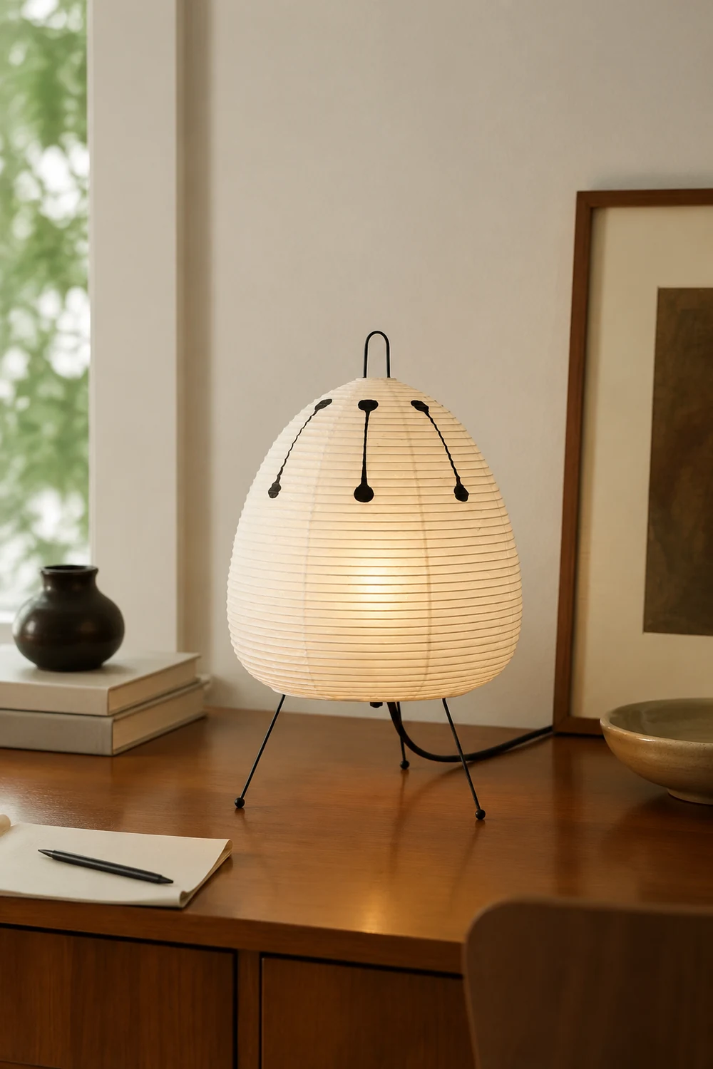 Renée Post Modern Funky Floor Lamp, Artificial Paper/Metal, White - Lumpaz