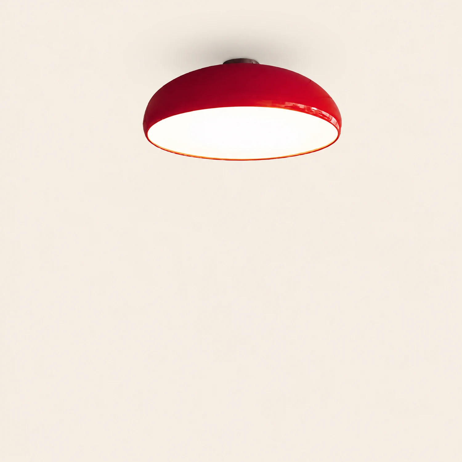 Morandi Vintage LED Ceiling Light White/Black/Red/Orange Metal Bedroom/Living Room - Lumpaz