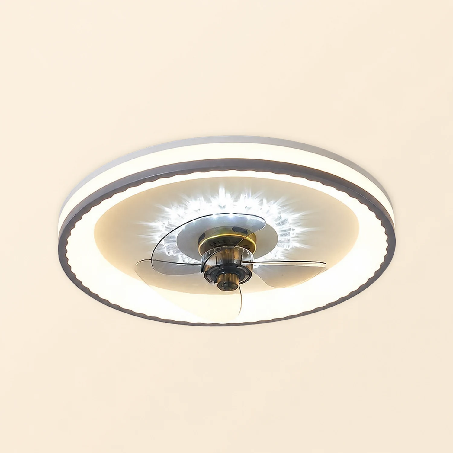 Minori Ceiling Fan with Light, 5 Style, DIA 16"/19" - Lumpaz