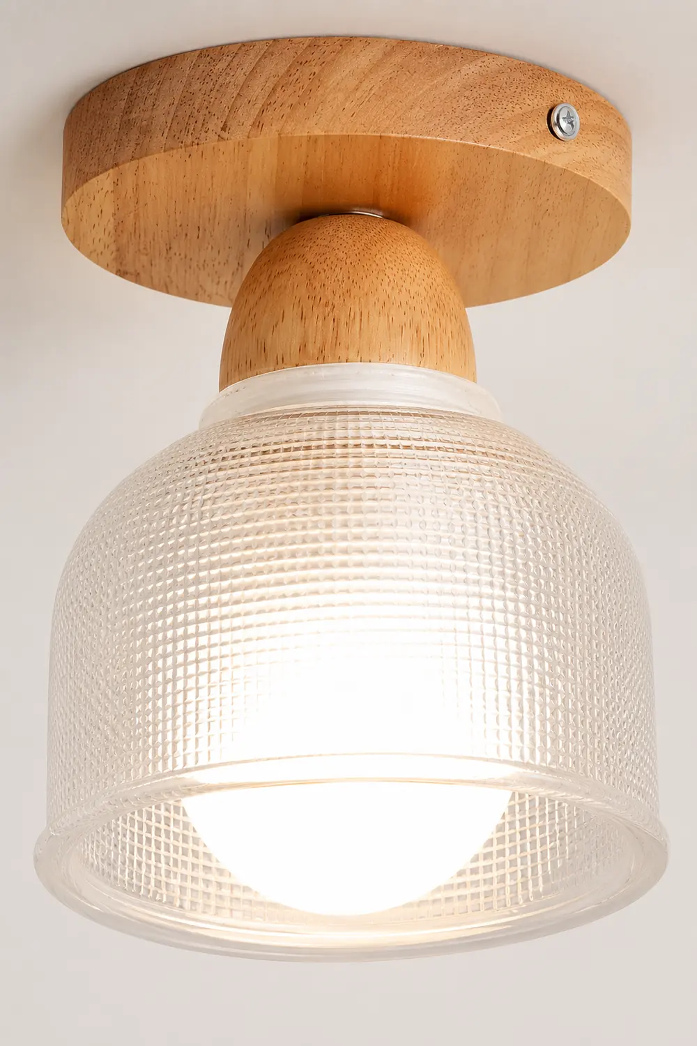 Sanna Nordic Minimalist Semi-Flush Mount Ceiling Light - Lumpaz
