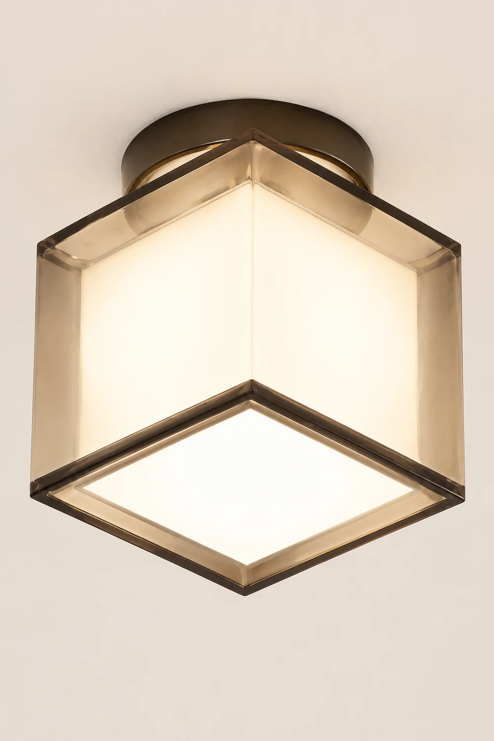 Herbert Modern Metal & Fabric Flush Mount Ceiling Light, 2 Style - Lumpaz