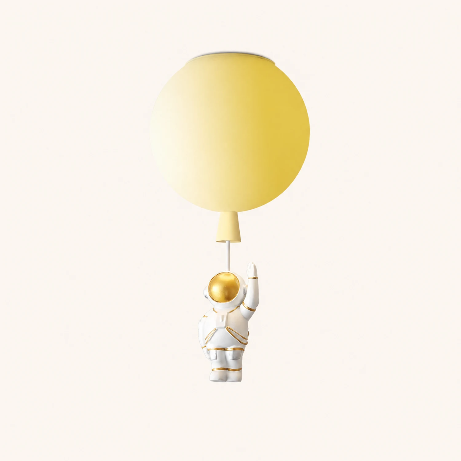 Fateh Astronaut Balloon Flush Mount Ceiling Light 8 Color Bedroom - Lumpaz