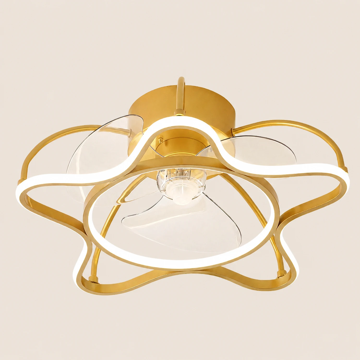 Hana Ceiling Fan with Light, 3 Style, 20" - Lumpaz