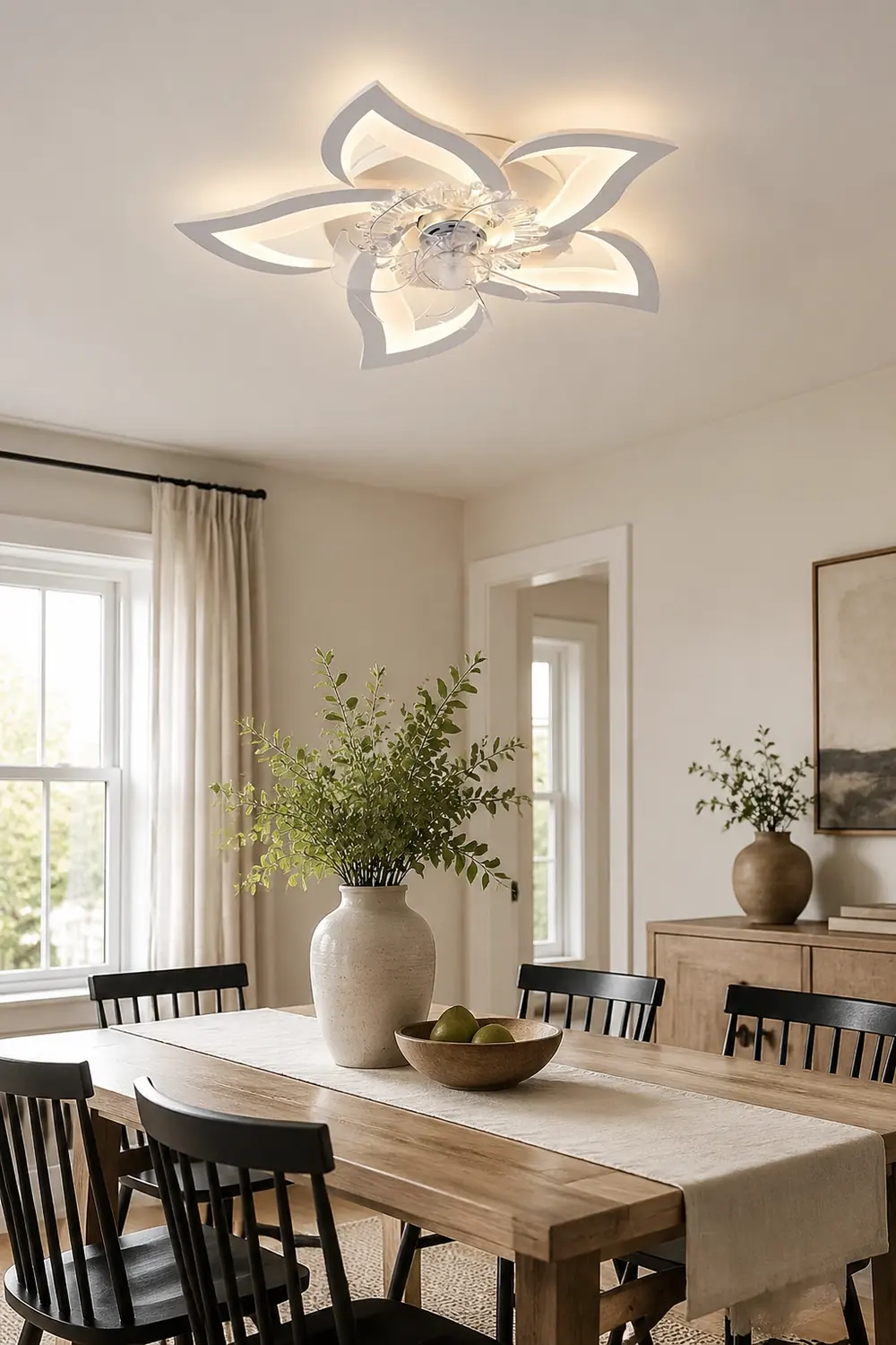 Hana Ceiling Fan with Light, 8 Style - Lumpaz
