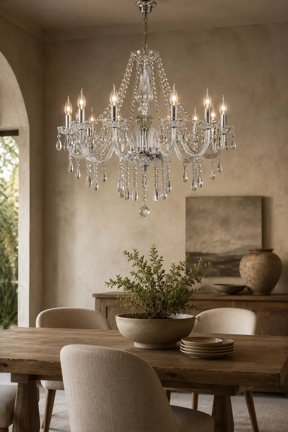 Silva Luxury Candlestick Crystal Chandelier, Clear - Lumpaz