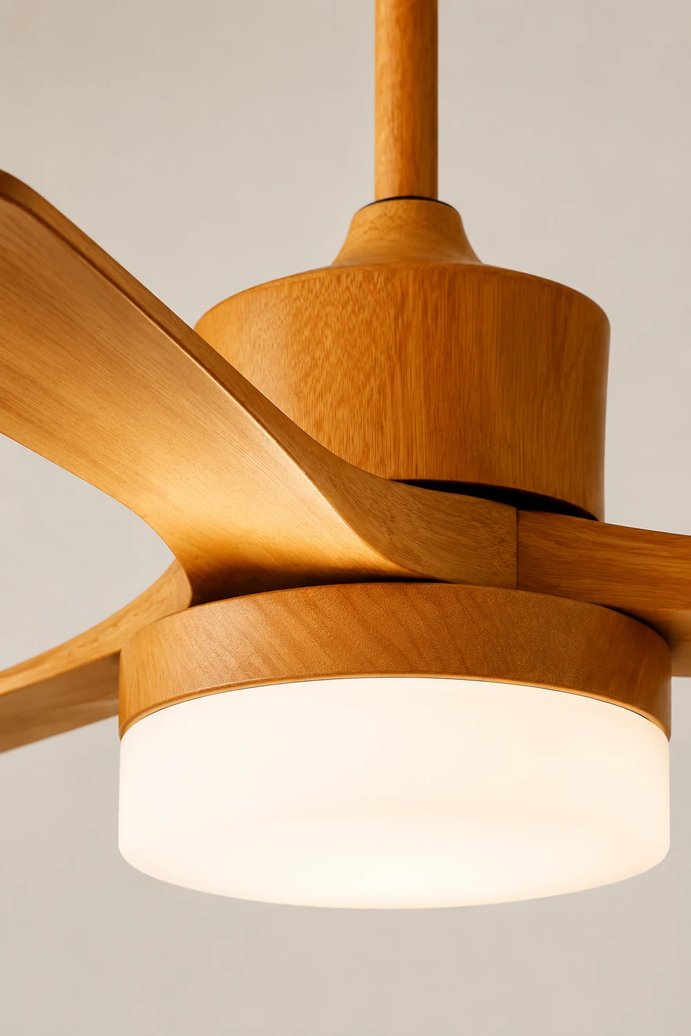 Ozawa 3-Blade Ceiling Fan with Light, Wooden, 2 Color, 43'' - Lumpaz