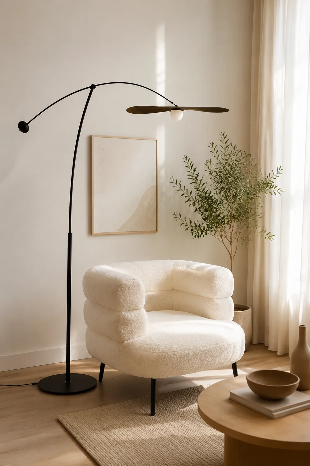 Carins Modern Bowl Linear Metal Glass Floor Lamp,Black /Gold - Lumpaz
