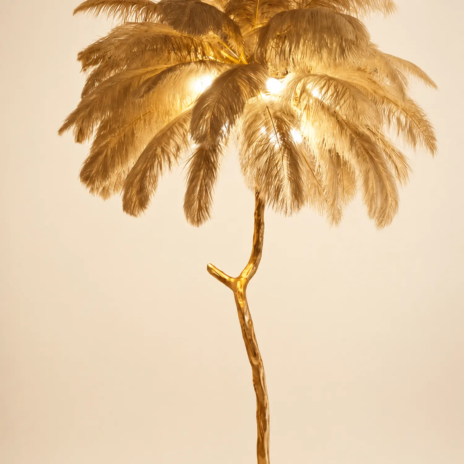 O'Moore Nordic Luxury Unique Ostrich Feather Floor Lamp/Table Lamp - Lumpaz