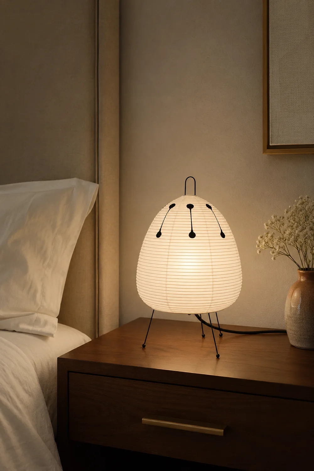 Renée Post Modern Funky Floor Lamp, Artificial Paper/Metal, White - Lumpaz