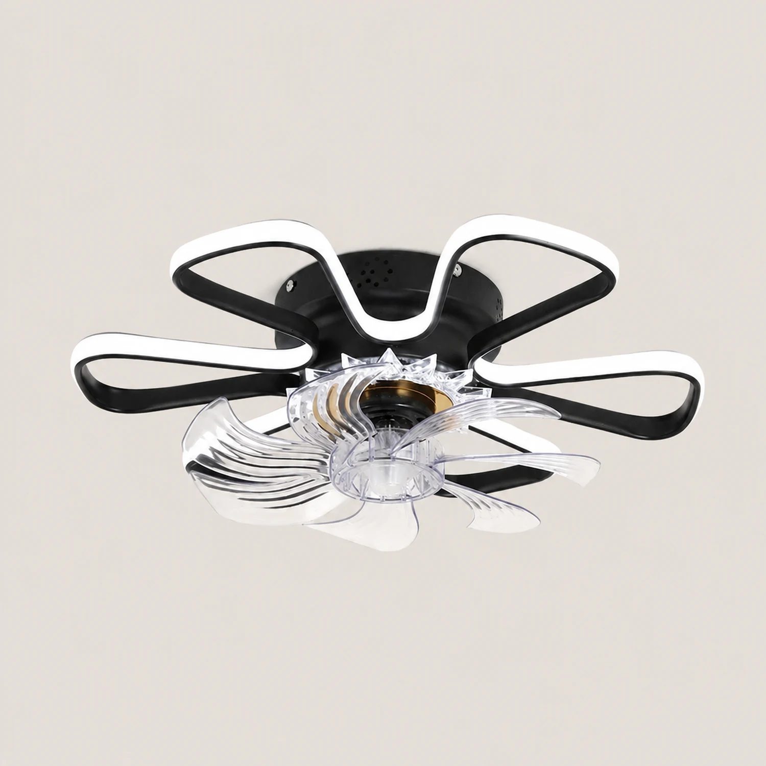 Hana Ceiling Fan with Light, 3 Color, DIA 20" - Lumpaz