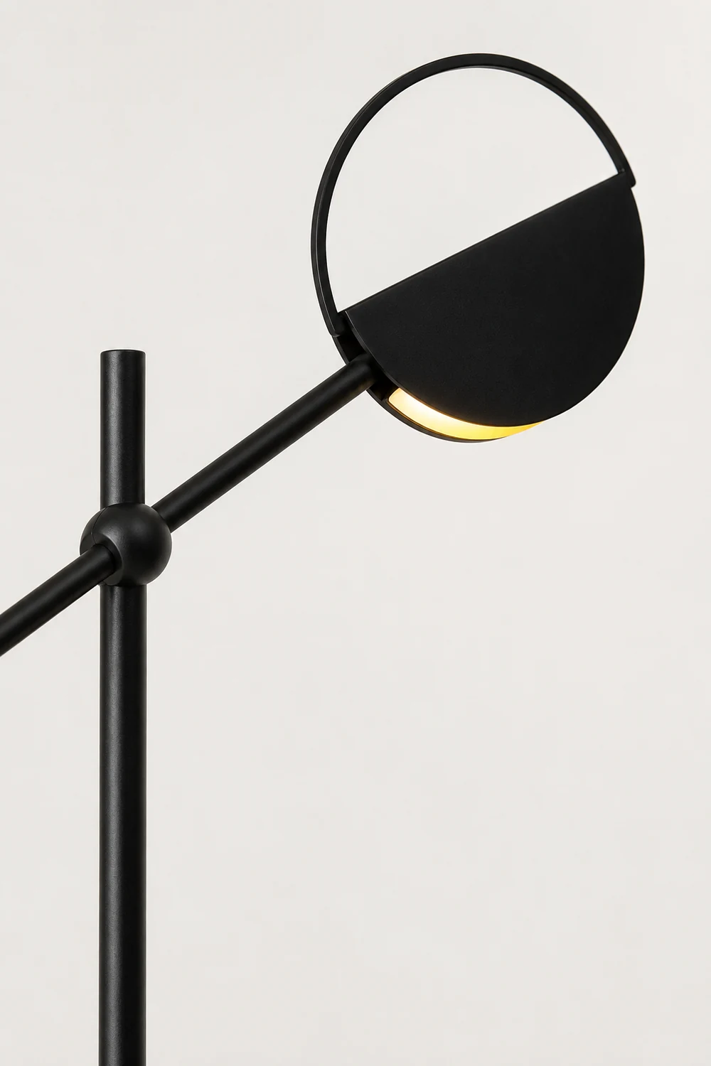 Salgado Nordic Modern Minimalist Floor Lamp, Black/Gold - Lumpaz