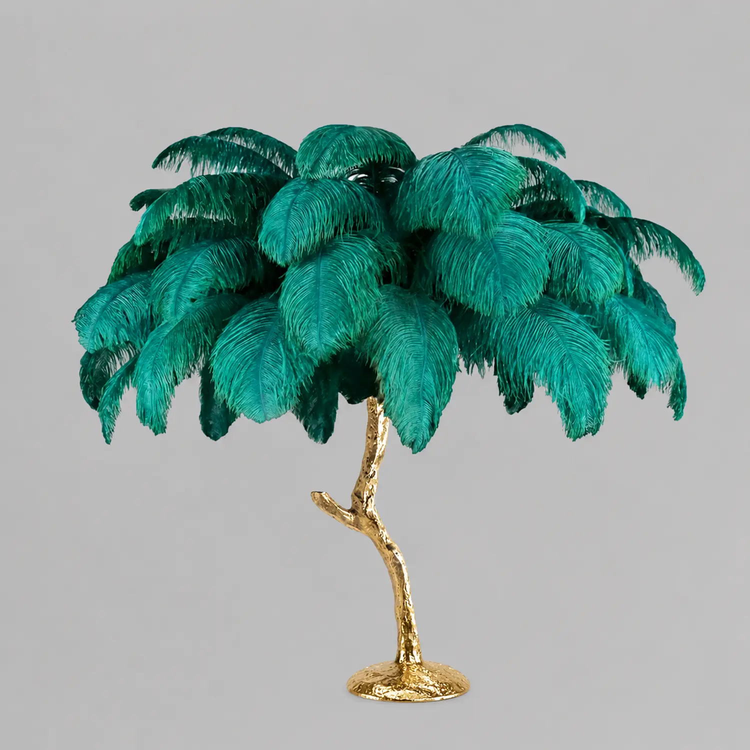 O'Moore Nordic Luxury Unique Ostrich Feather Floor Lamp/Table Lamp - Lumpaz