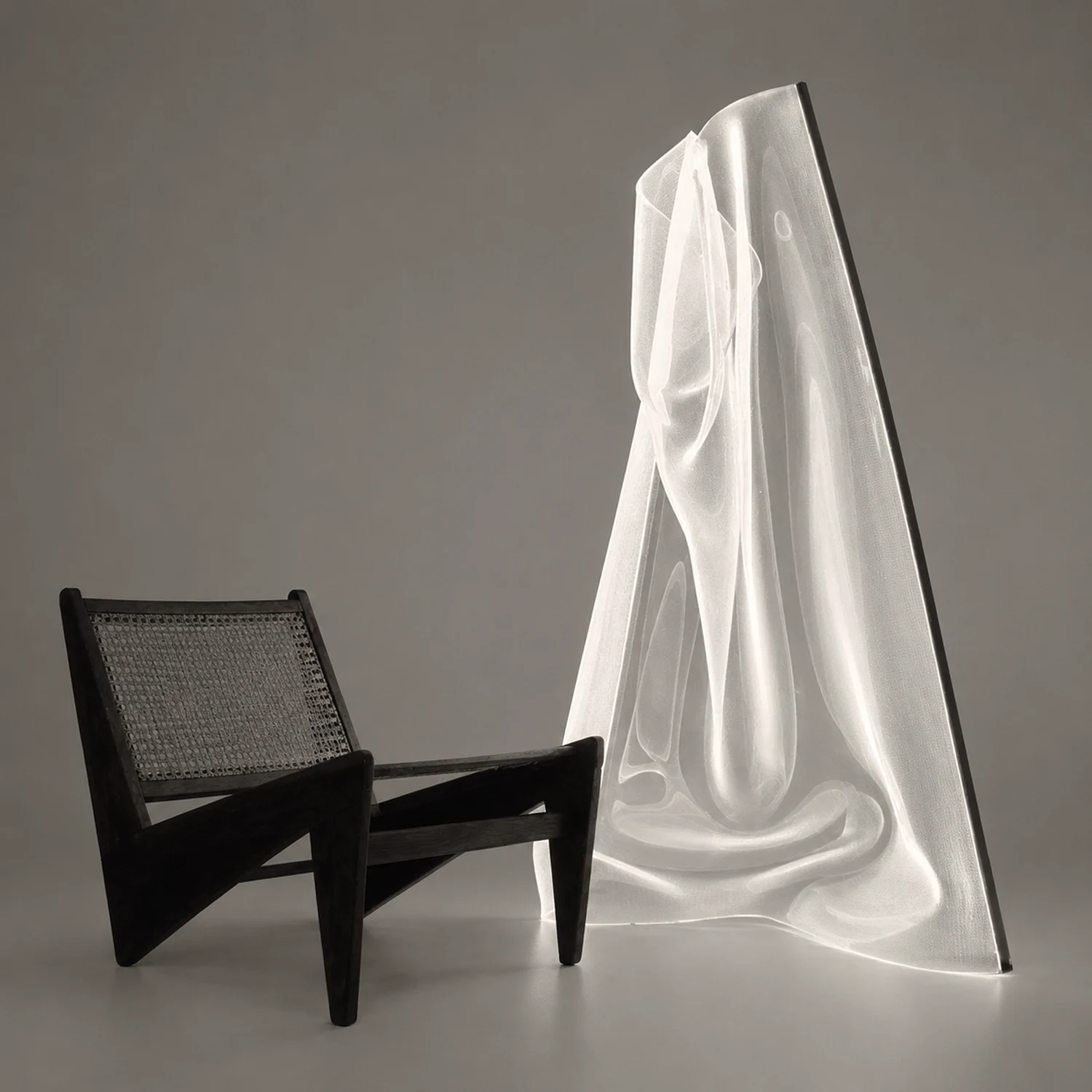 Salgado Modern LED Floor Lamp Metal/Acrylic Living Room/Bedroom - Lumpaz
