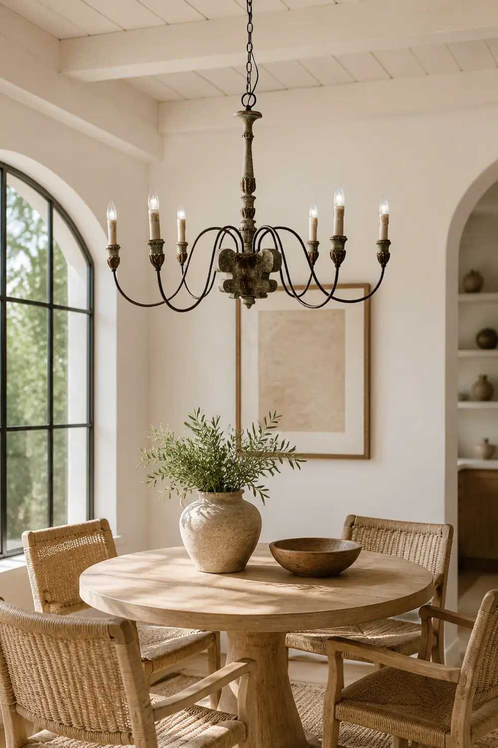 Silva Retro Design LED Chandelier Bronze Metal Living Room - Lumpaz