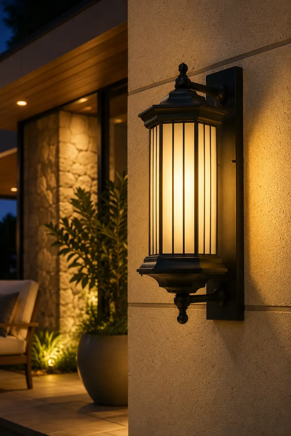 Retro Creative Outdoor Waterproof Black Modern Exterior Wall Lights - Lumpaz