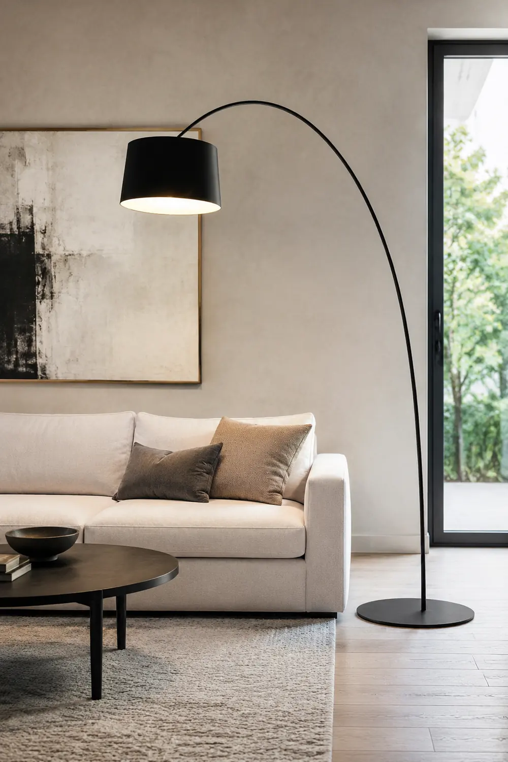 Eryn Modern Floor Lamp Metal/ Black/White/Red/Blue Bedroom - Lumpaz