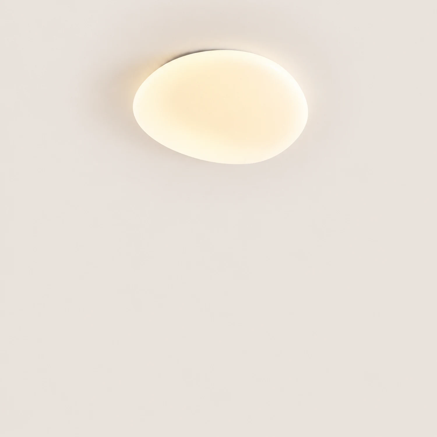 Quinn Modern Pebbles Shape Flush Mount Ceiling Light White Bedroom - Lumpaz