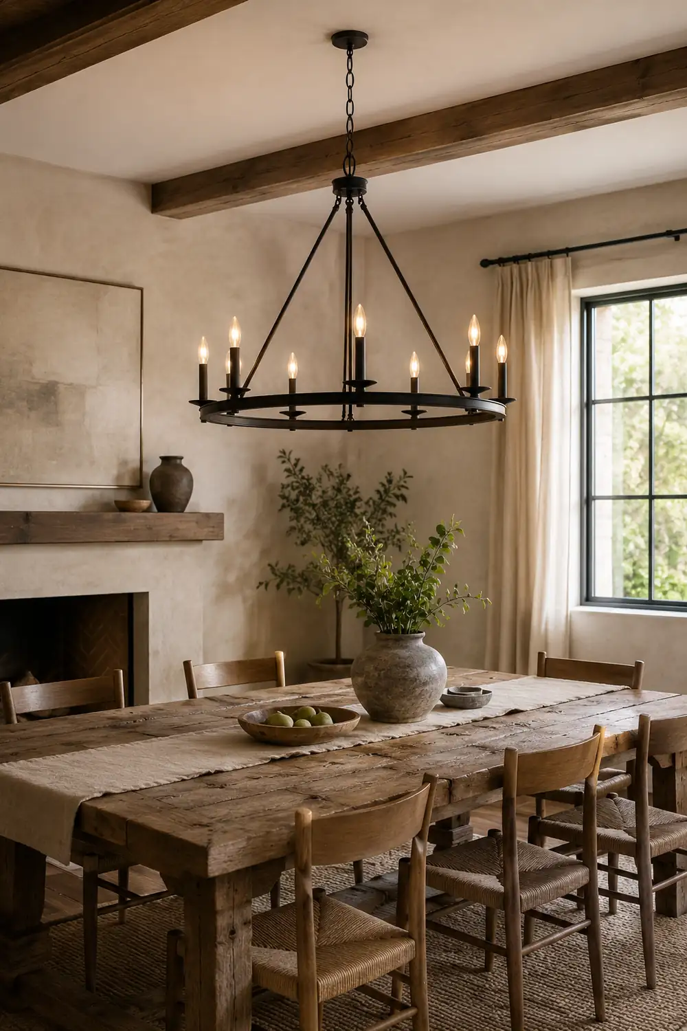Silva Modern Candles Chandelier Black Metal Living Room/Bedroom - Lumpaz