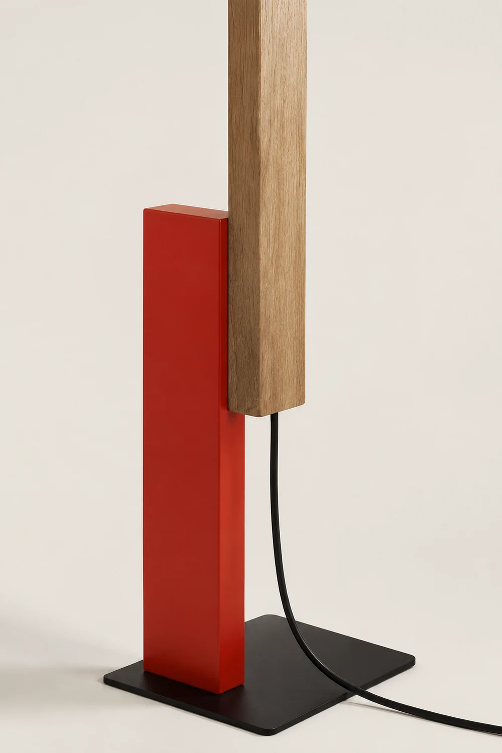 Edge Minimalist Linear Wood/Metal Floor Lamp , 4 Color - Lumpaz