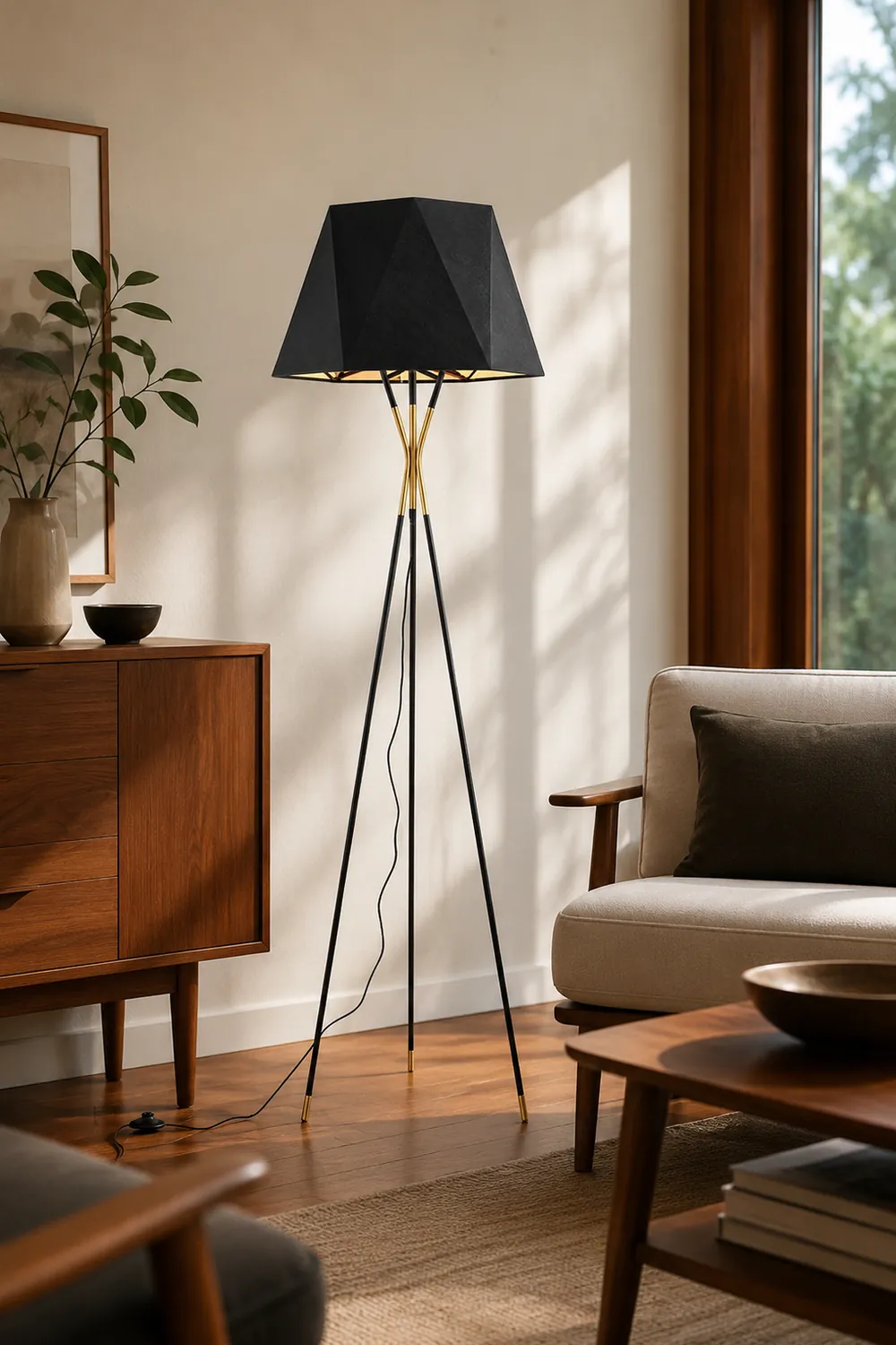 Salgado Minimalist Tripod Floor Lamp - Lumpaz