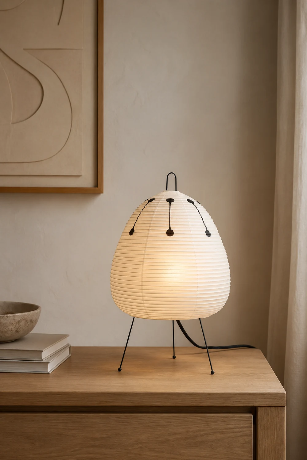 Renée Post Modern Funky Floor Lamp, Artificial Paper/Metal, White - Lumpaz