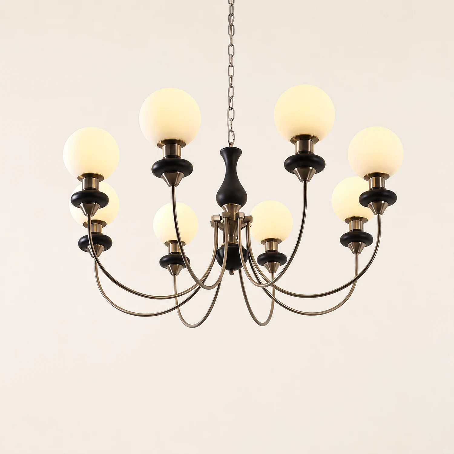 Silva Modern Luxury Decorative LED Chandelier Gold Metal Living Room - Lumpaz