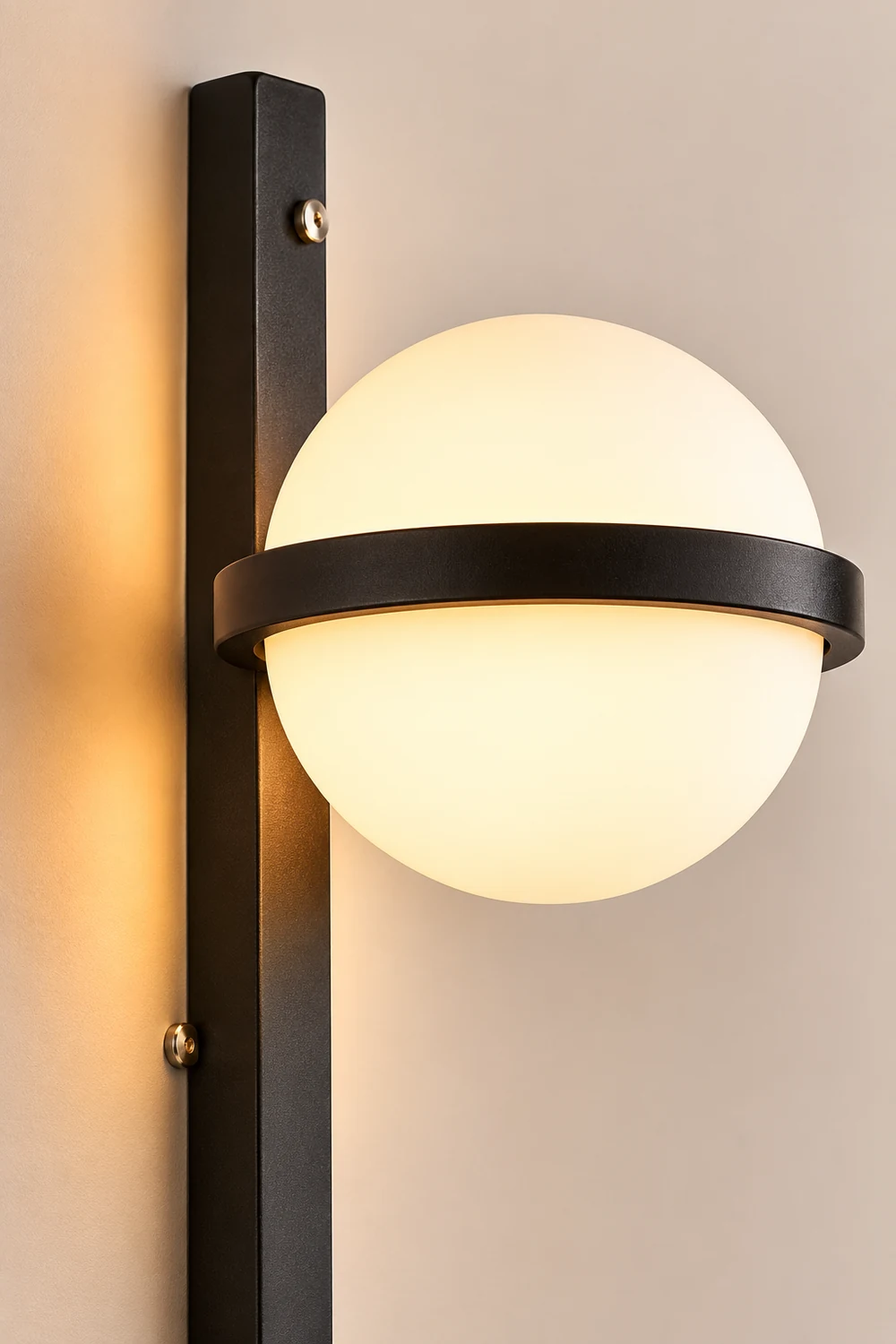 Creative Flowerpot Ball Waterproof LED Black Modern Outdoor Wall Light - Lumpaz