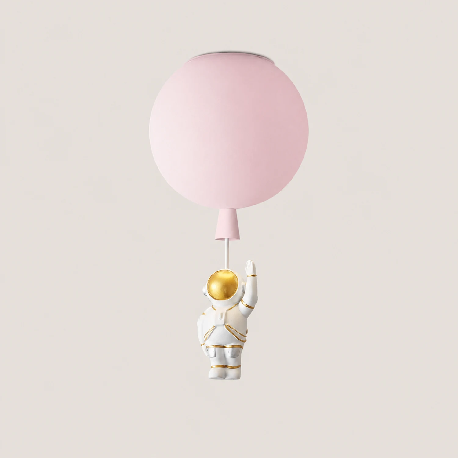 Fateh Astronaut Balloon Flush Mount Ceiling Light 8 Color Bedroom - Lumpaz