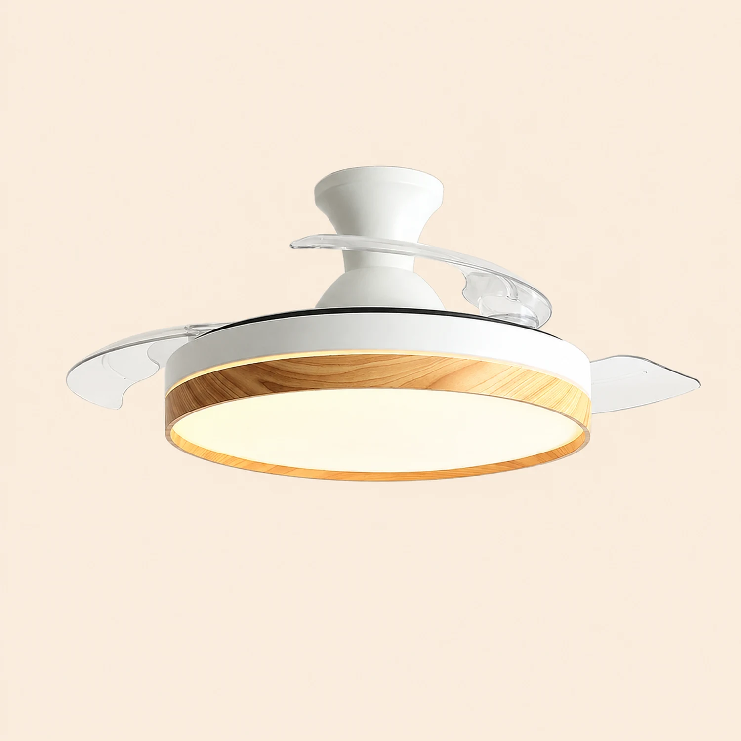 Morandi Ceiling Fan with Light, 4 Color, DIA 35.8"/42.1" - Lumpaz