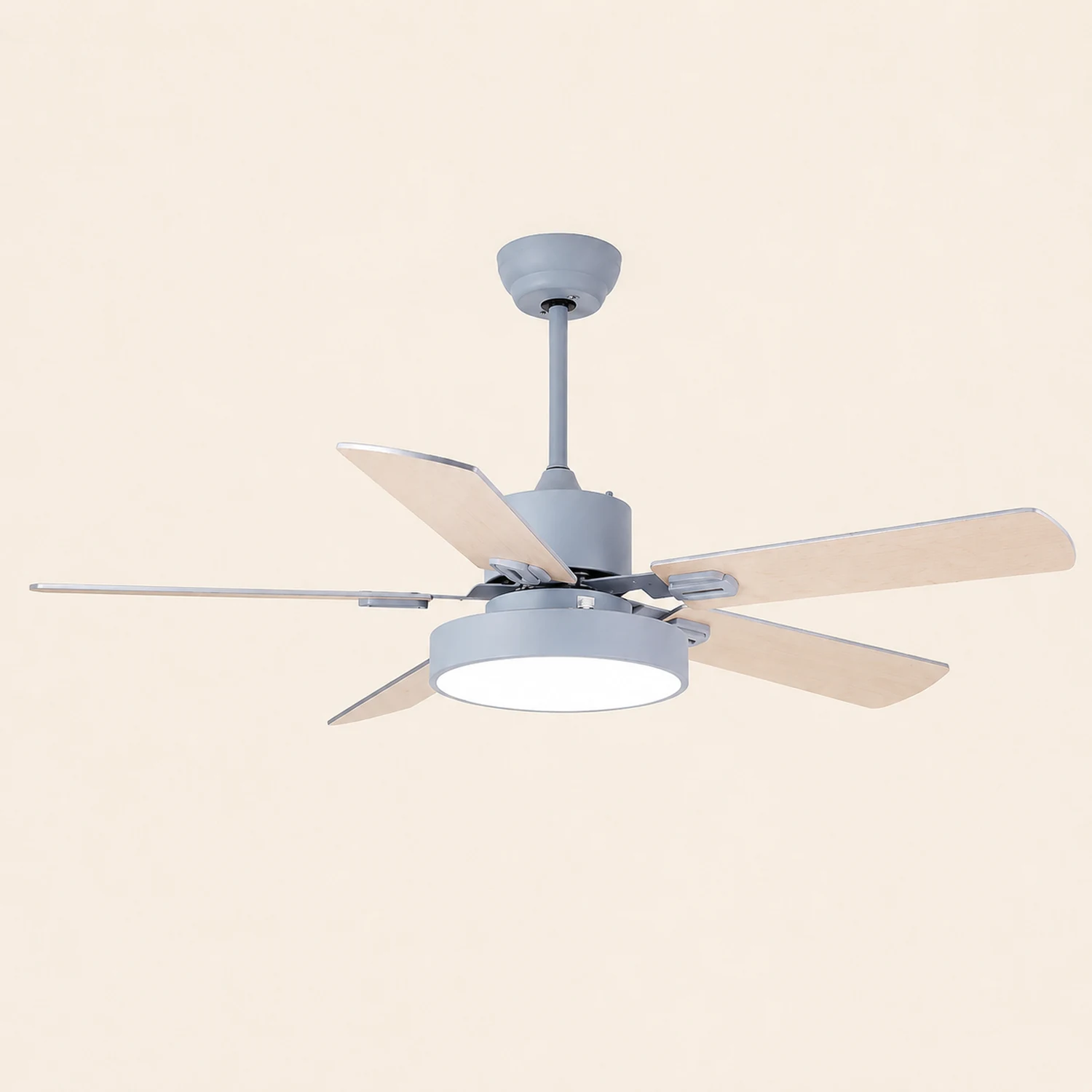 Morandi 5-Blade Ceiling Fan with Light, 4 Color - Lumpaz