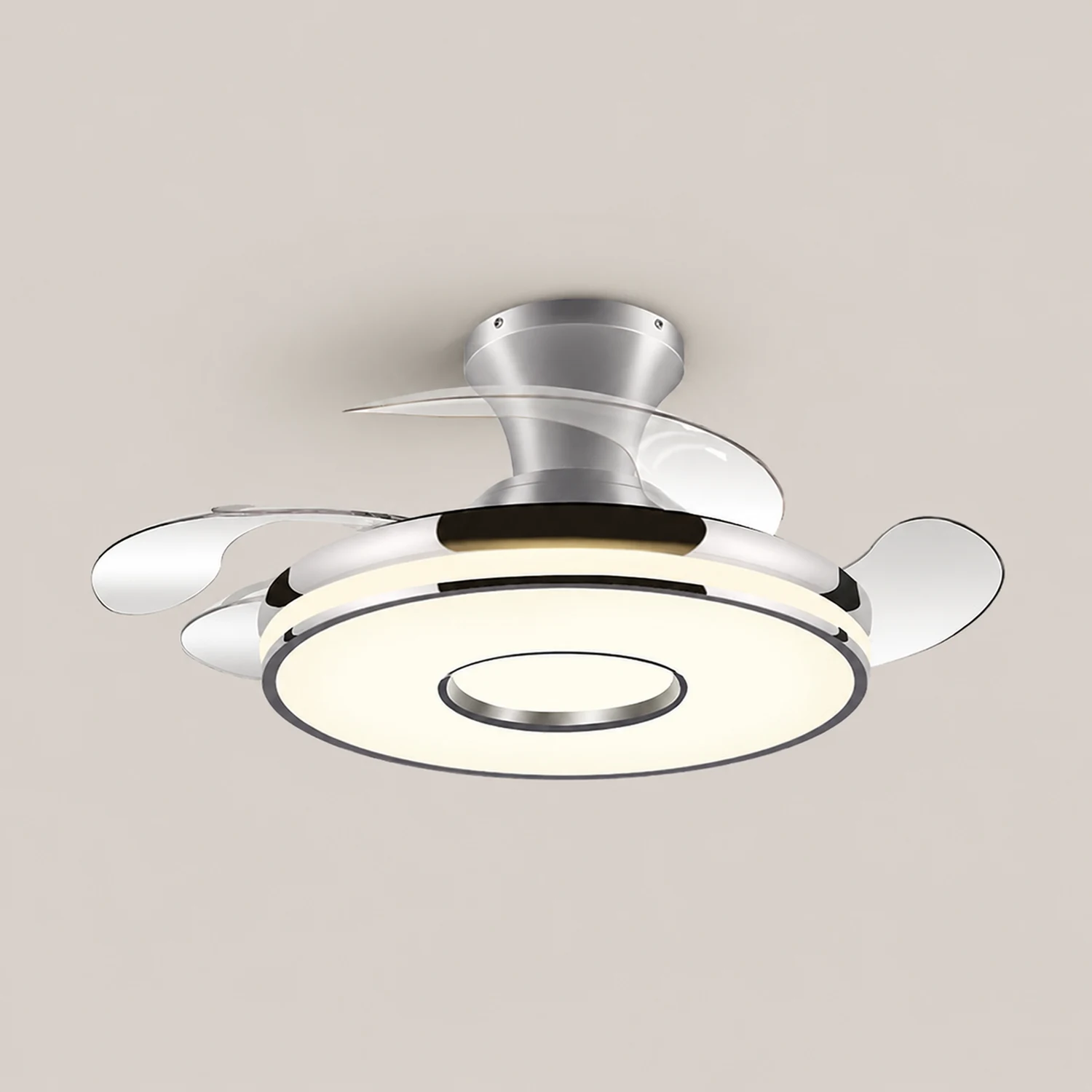Quinn Ceiling Fan with Light, 2 Color, L 35.8"/42.5"/48" - Lumpaz