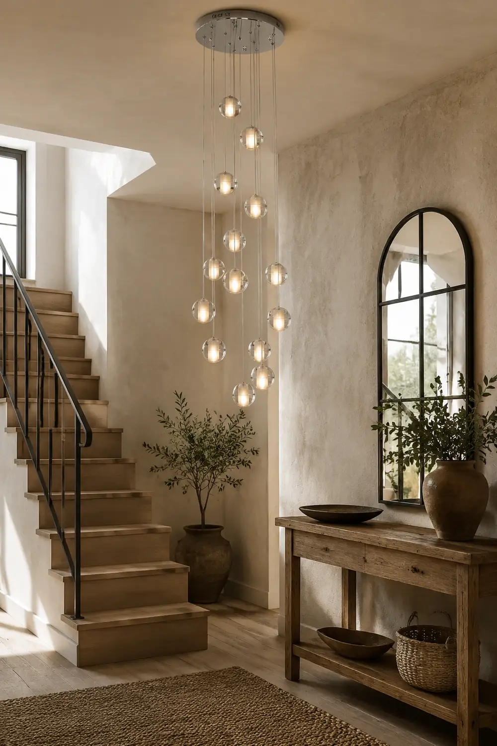 Hailie Modern Multi Clean Globe Pendant Light, Foyer - Lumpaz