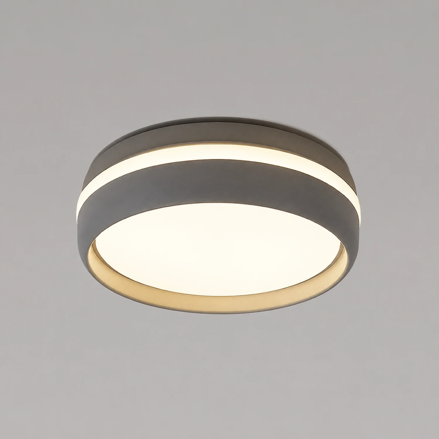 Quinn Flush Mount Ceiling Light Black/White - Lumpaz