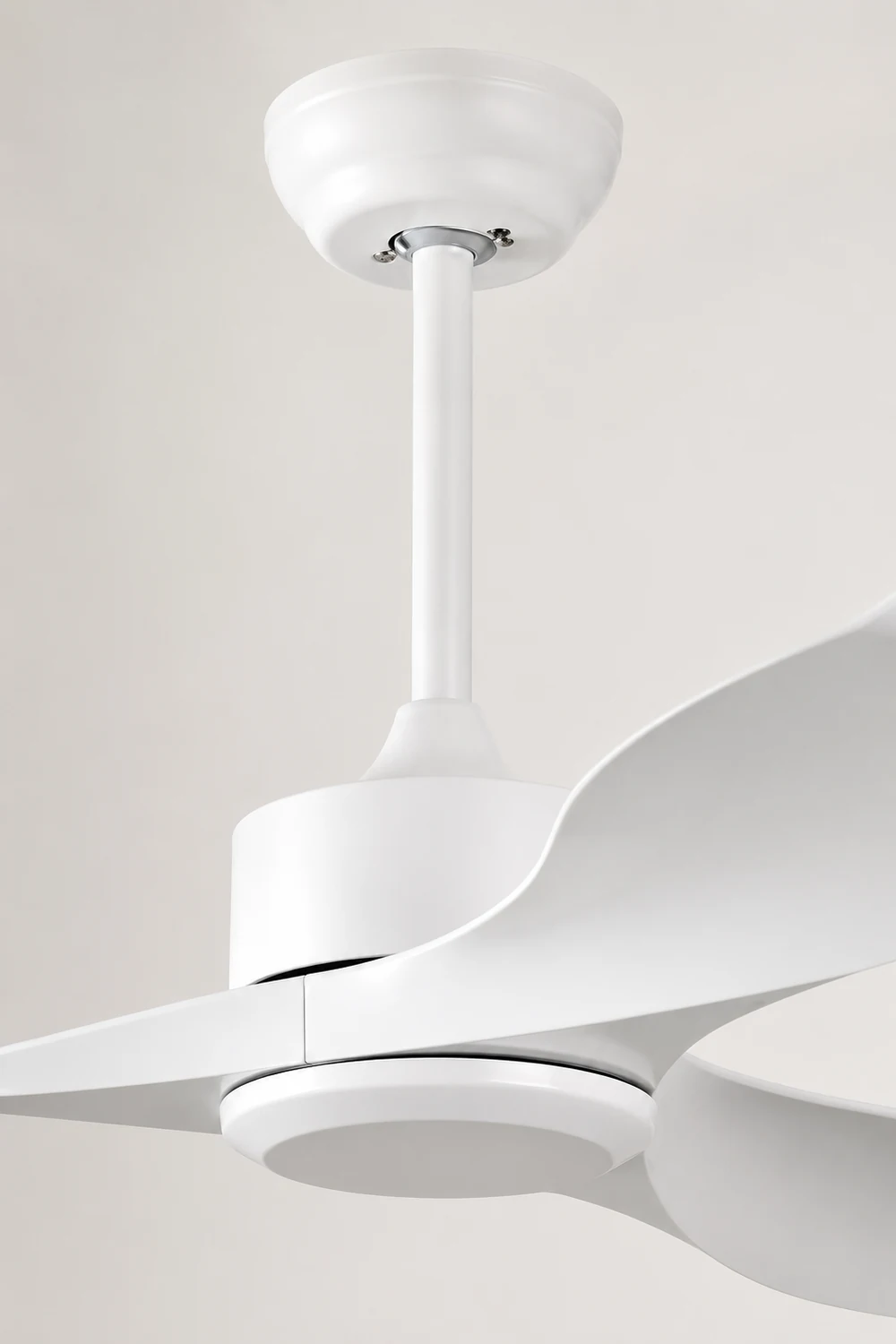 Haydn 3-Blade Modern DC Ceiling Fan, Black & White, 42''/52'' - Lumpaz