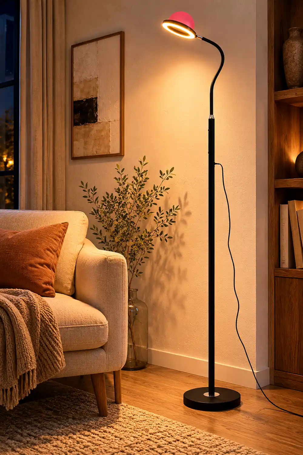 Eryn Modern Globe Metal Acrylic Floor Lamp - Lumpaz