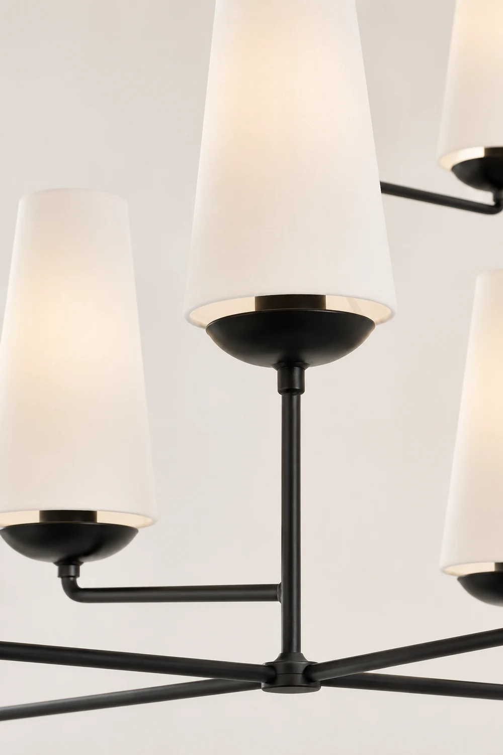 Alessio Design LED Chandeliers White Black Metall Bedroom Kitchen - Lumpaz