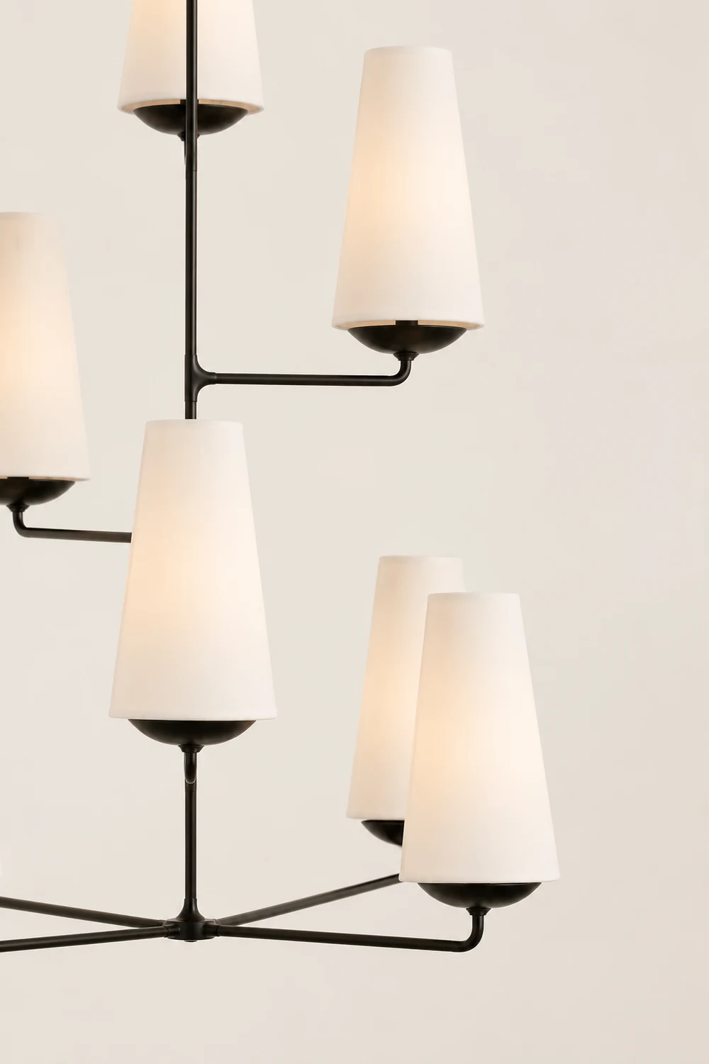Alessio Design LED Chandeliers White Black Metall Bedroom Kitchen - Lumpaz