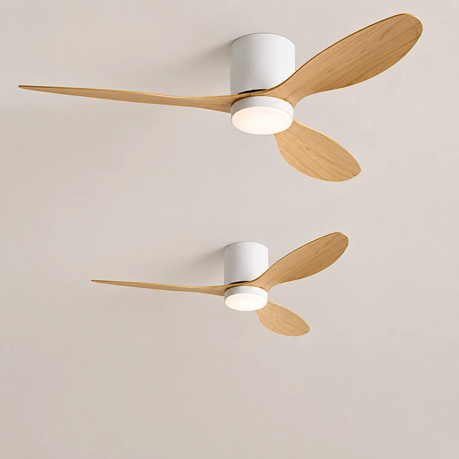 Walters 3-Blade Ceiling Fan with Light, 2 Color, DIA 45.2'' - Lumpaz