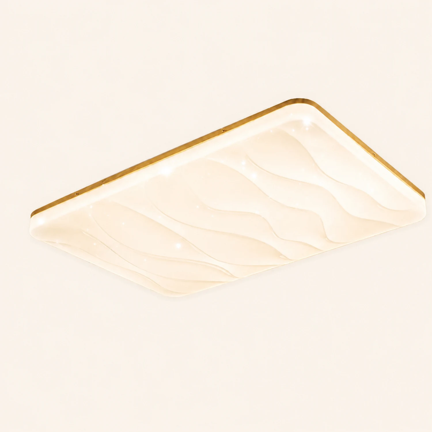 Ozawa LED Geometric Flush Mount Ceiling Light, White - Lumpaz