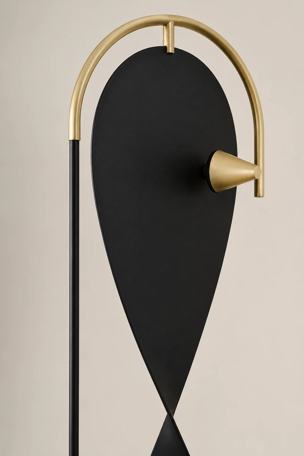 Salgado Modern Minimalist Geometric Metal Floor Lamp, Black - Lumpaz