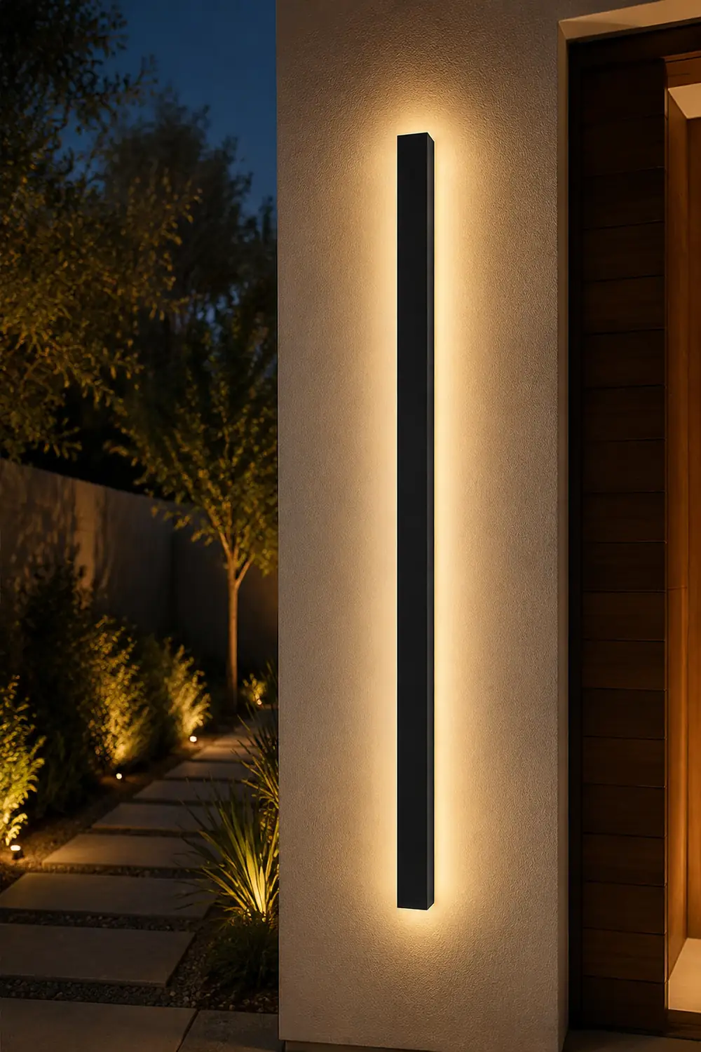 Black Friday Clearance Black Long Strip Outdoor Wall Lights Outdoor LED Lighting - Lumpaz