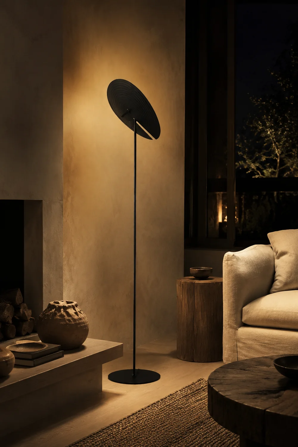 Carins Modern Simple Black Floor & Table Lamp, Metal - Lumpaz