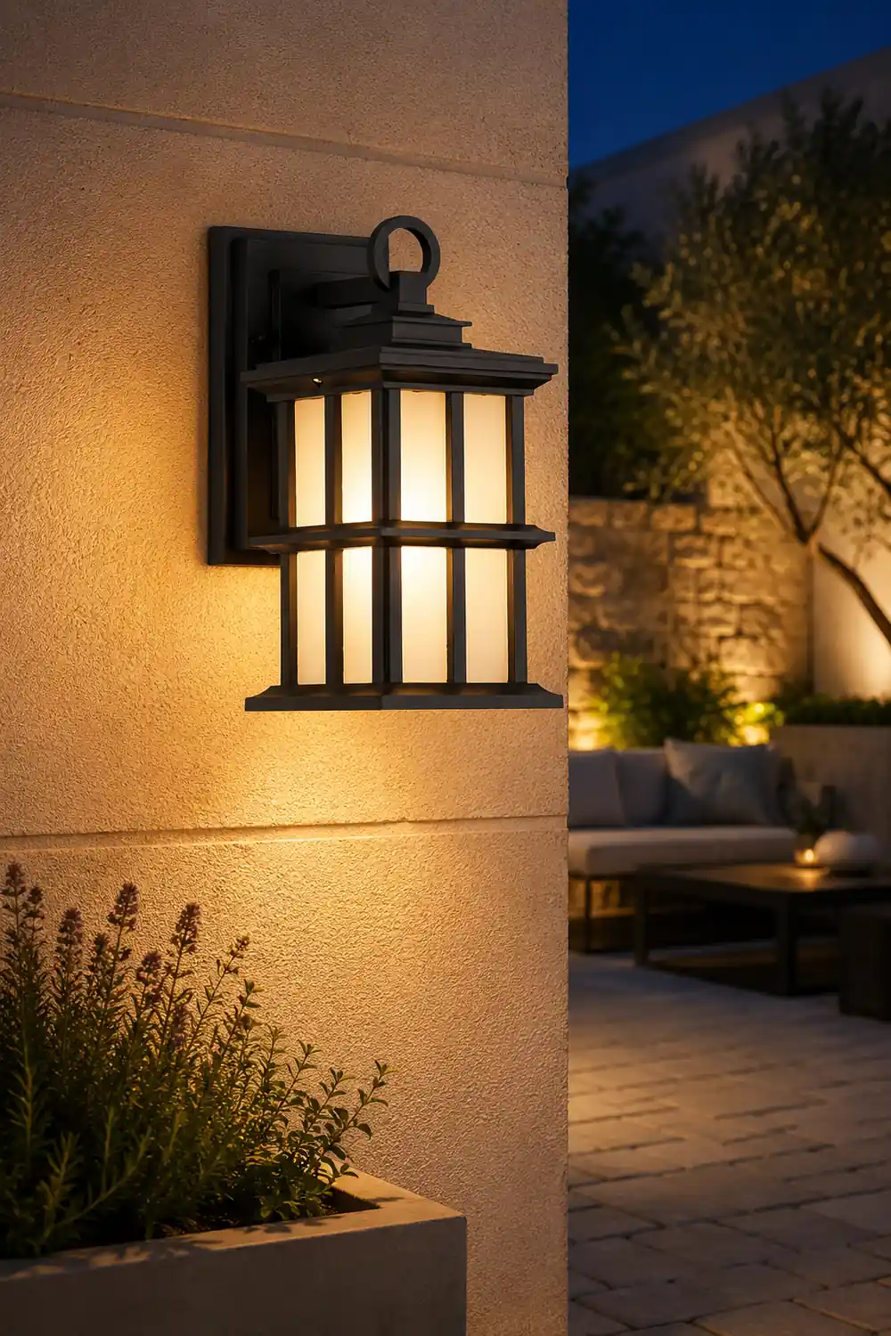 Outdoor Waterproof Aluminum Black European Style Exterior Wall Lights - Lumpaz