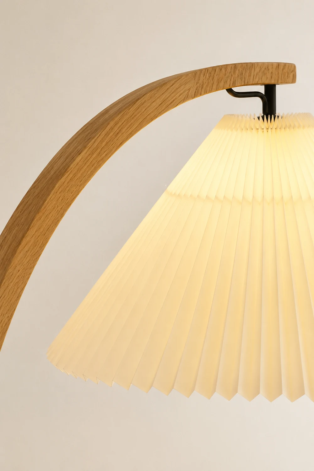 Ozawa Unique LED Beige Floor Lamp Wood/Metal Bedroom/Living Room - Lumpaz