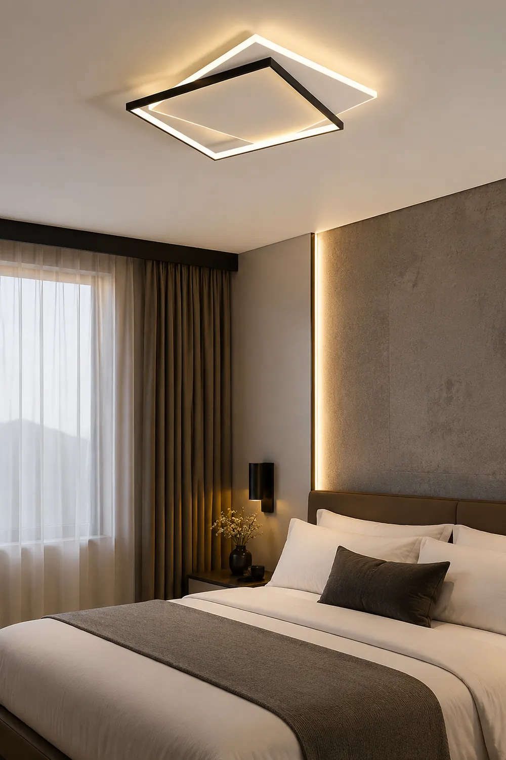 Quinn Modern Duo-Square Flush Mount Ceiling Light - Lumpaz