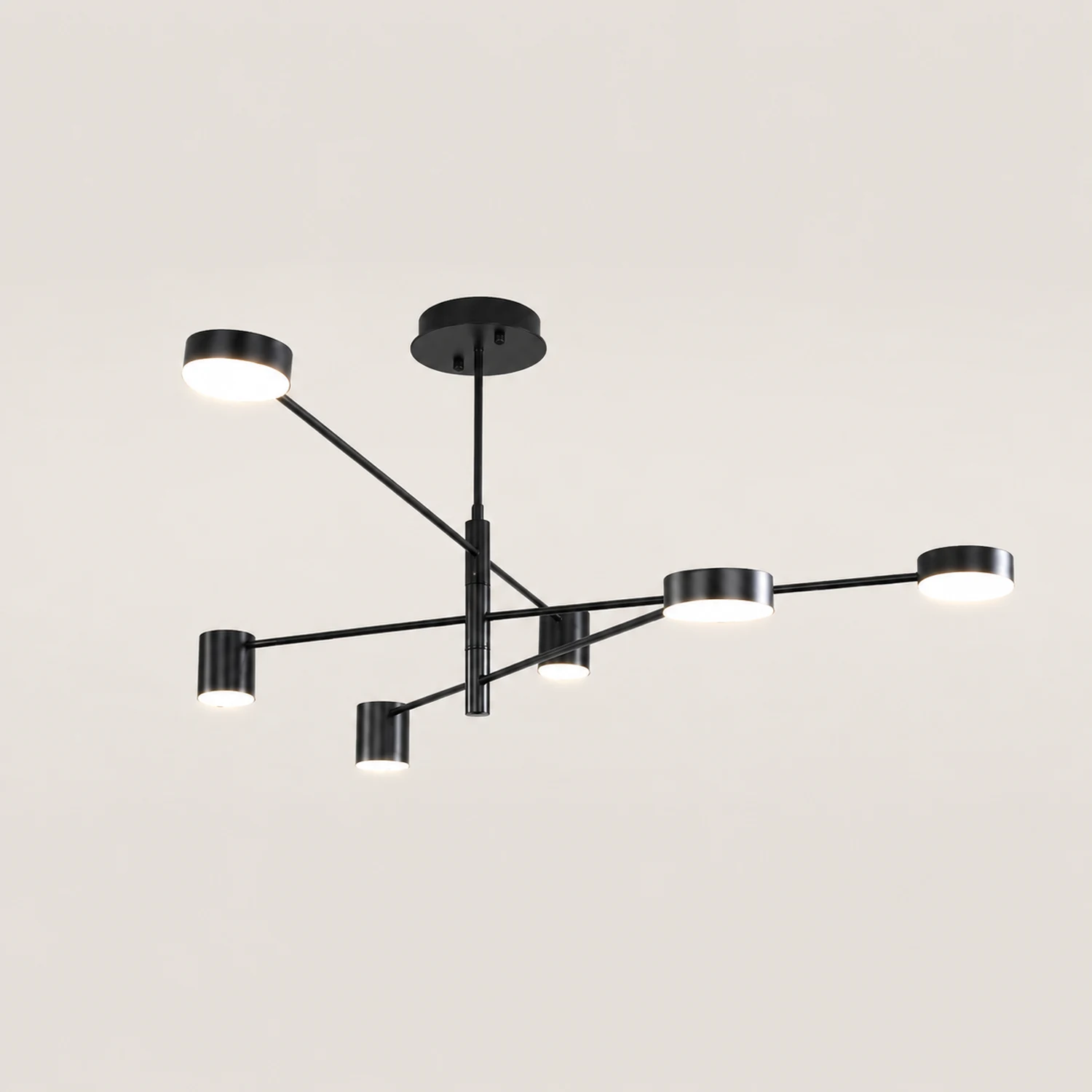 Weiss Pendant Light Branch Industrial, Metal, Black/Gold, Bedroom - Lumpaz