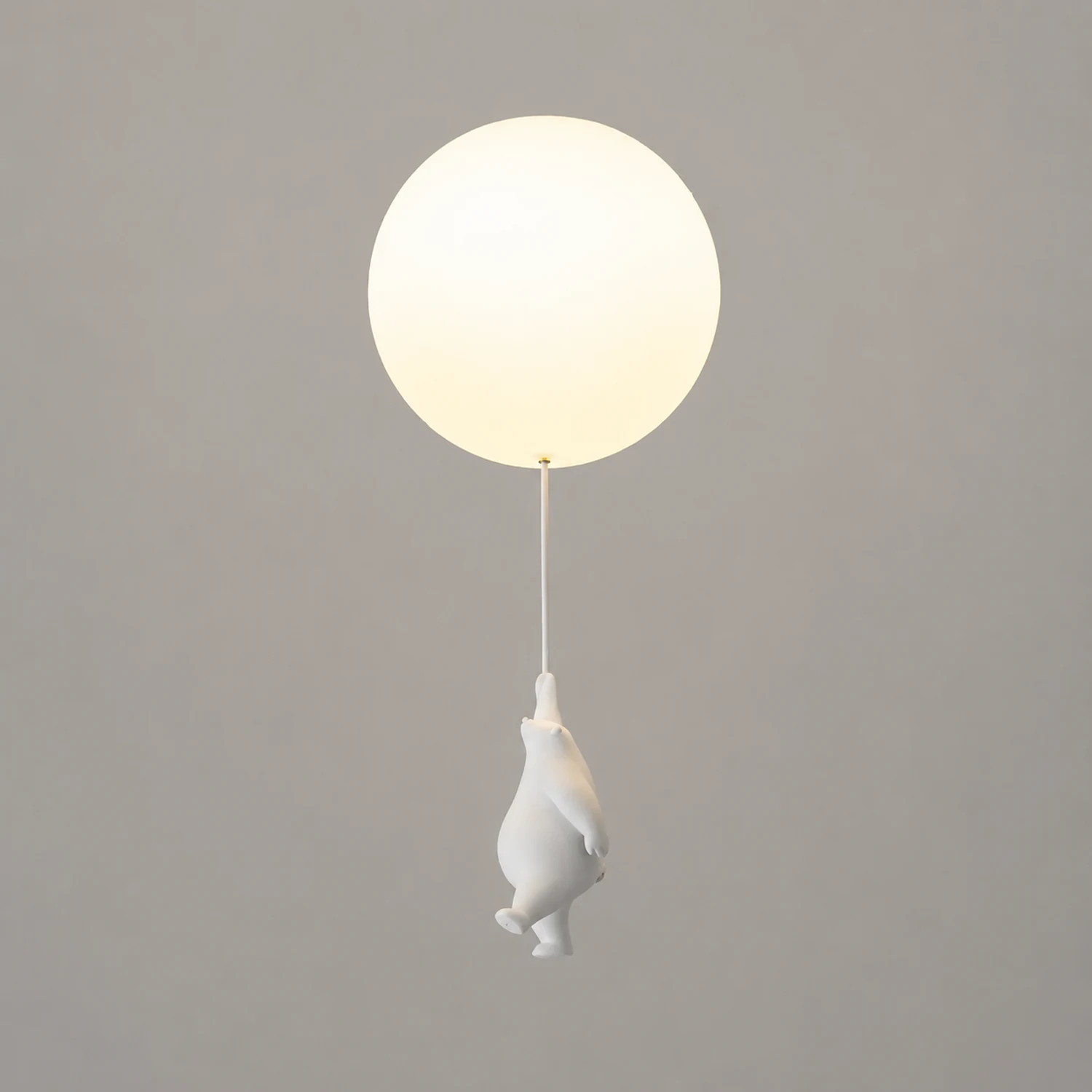 Fateh Bear Balloon LED Flush Mount Ceiling Light 3 Style White - Lumpaz